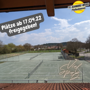 Plätze ab 17.04.22 freigegeben